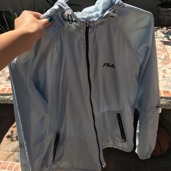 baby blue windbreaker